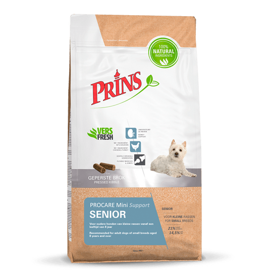 Prins Procare Mini Support Senior Ψυχρής Έκθλιψης Ξηρά Τροφή Σκύλου 7.5kg