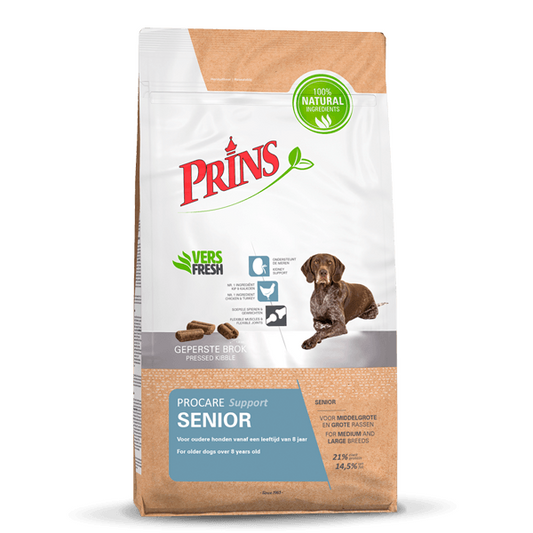Prins Procare Senior Support Ψυχρής Έκθλιψης Ξηρά Τροφή Σκύλου 3kg