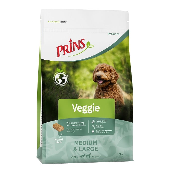 Prins Procare Veggie Υποαλλεργική Ψυχρής Έκθλιψης Ξηρά Τροφή Σκύλου με Ρύζι, Λαχανικά 3kg