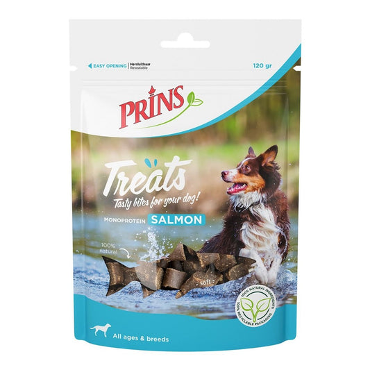 Prins Soft Treats Salmon Μαλακές Λιχουδιές Σκύλου με Σολομό, Λαχανικά 120γρ
