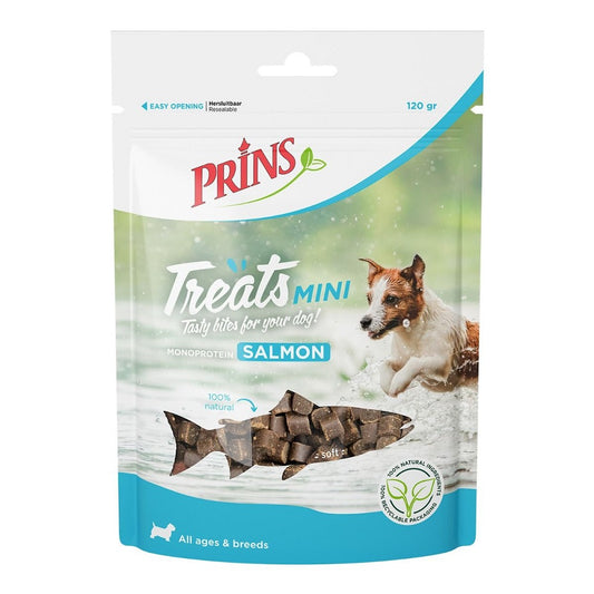 Prins Soft Treats Mini Salmon Μαλακές Λιχουδιές για Μικρόσωμους Σκύλους με Σολομό, Λαχανικά 120γρ