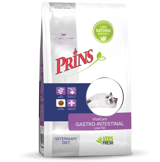 Prins Vitalcare Gastrointestinal Κλινική Ξηρά Τροφή Γάτας με Χαμηλά Λιπαρά 5kg