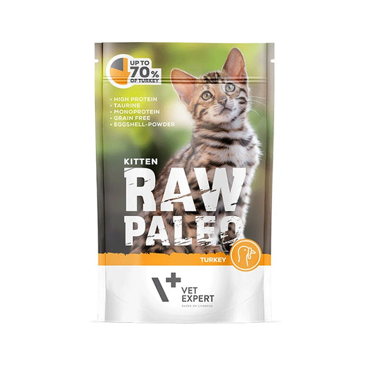 Raw Paleo Kitten Turkey Υγρή Τροφή για Γατάκια με Γαλοπούλα 100γρ