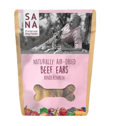 Sanadog Beef Ears Αποξηραμένες Φυσικές Λιχουδιές από Αυτιά Μοσχαριού 5τμχ