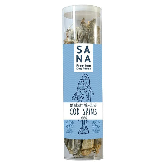 Sanadog Cod Skin Twists Αποξηραμένες Φυσικές Λιχουδιές από Δέρμα Μπακαλιάρου (7 τμχ) 150γρ