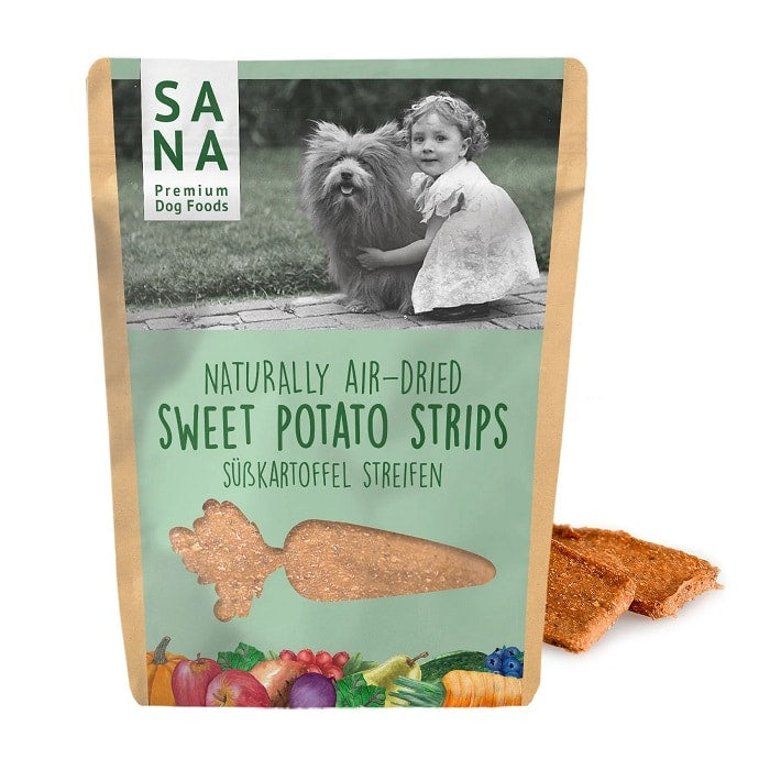 Sanadog Sweet Potato Strips Αποξηραμένες Φυσικές Λιχουδιές Σκύλου με Γλυκοπατάτα 100γρ