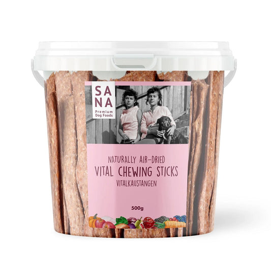 Sanadog Vital Chewing Sticks Αποξηραμένες Λιχουδιές Μασήματος με Γαλοπούλα, Βιοτίνη, Λινέλαιο 500γρ
