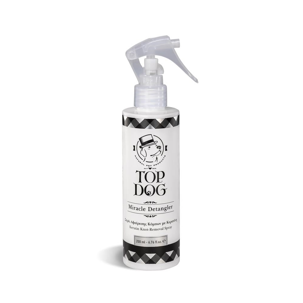 TOP DOG MIRACLE DETANGLER ΛΟΣΙΟΝ ΑΦΑΙΡΕΣΗΣ ΚΟΜΠΩΝ ΣΚΥΛΟΥ, ΓΑΤΑΣ ΜΕ ΚΕΡΑΤΙΝΗ 200 ML