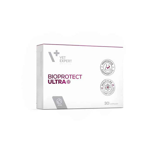 Vet Expert Bioprotect Ultra Συμπλήρωμα Διατροφής Σκύλου με Προβιοτικά, Πρεβιοτικά, Μεταβιοτικά 30caps