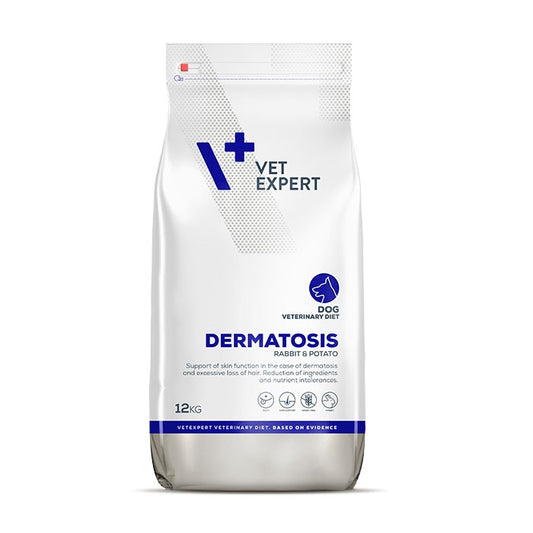 Vet Expert Dermatosis Rabbit Κλινική Υποαλλεργική Ξηρά Τροφή Σκύλου με Κουνέλι 12kg