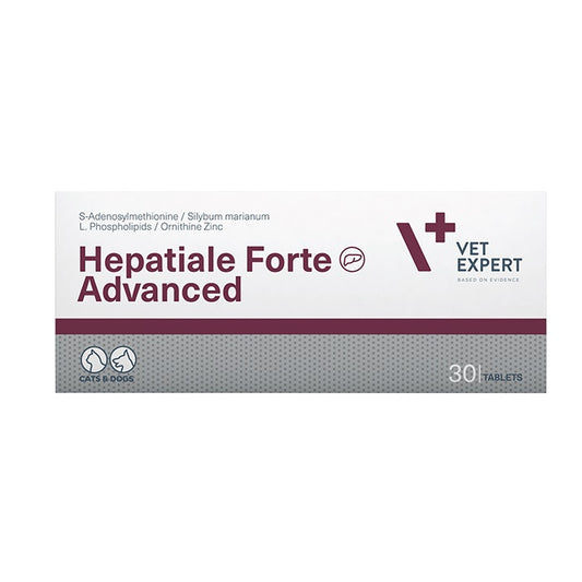 Vet Expert Hepatiale Forte Advanced Συμπλήρωμα Διατροφής Σκύλου, Γάτας με Ηπατοπάθεια 30tabs