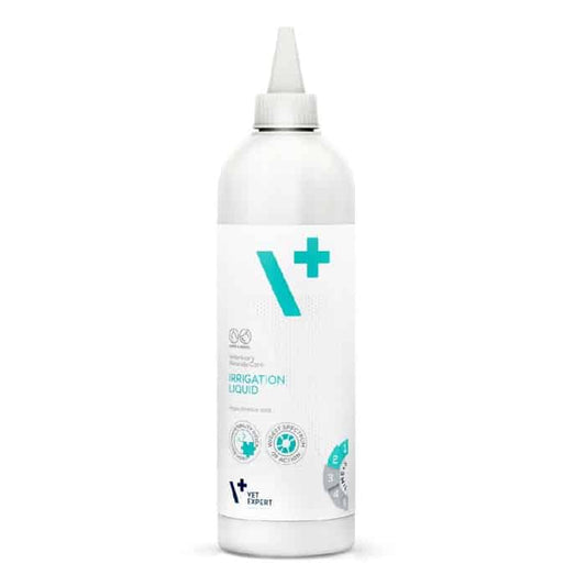 Vet Expert Irrigation Liquid Διάλυμα Καθαρισμού Πληγών, Τραυμάτων, Εκδορών Σκύλου, Γάτας 500ml