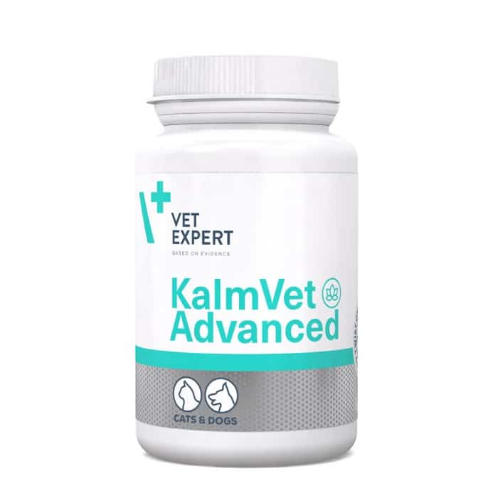 Vet Expert KalmVet Advanced Συμπλήρωμα Διατροφής Σκύλου, Γάτας για Κροτοφοβία, Μείωση Στρες 60caps