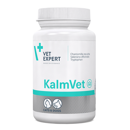 Vet Expert KalmVet Συμπλήρωμα Διατροφής Σκύλου, Γάτας για Κροτοφοβία, Μείωση Στρες 60caps