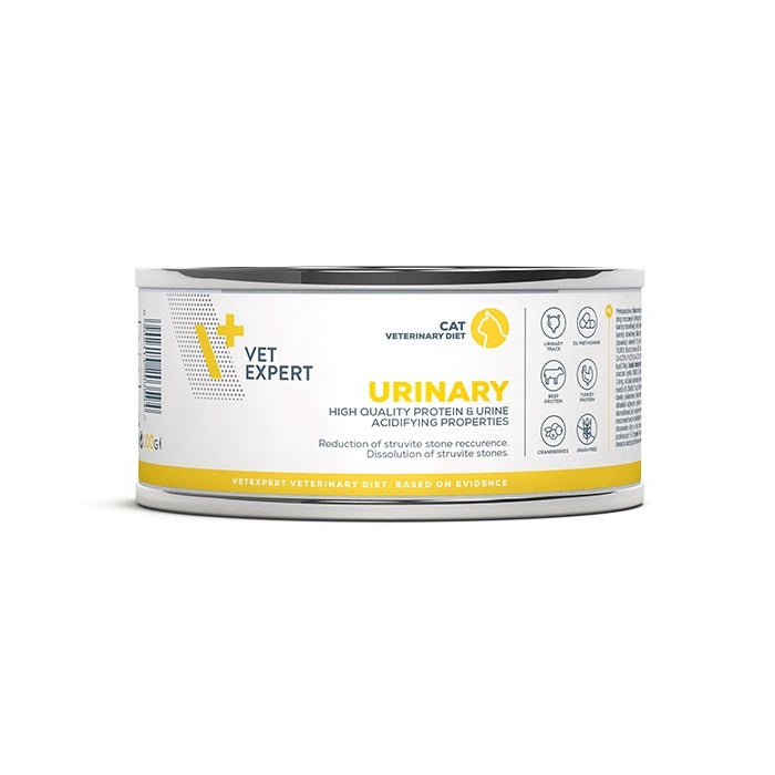 Vet Expert Urinary Κλινική Υγρή Τροφή Γάτας Με Ουρολιθίαση, Κυστίτιδα 100γρ