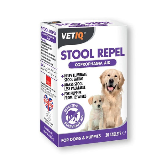 VETIQ Stool Repel Συμπλήρωμα Διατροφής Σκύλου με Προβιοτικά Κατά της Κοπροφαγίας 30tabs