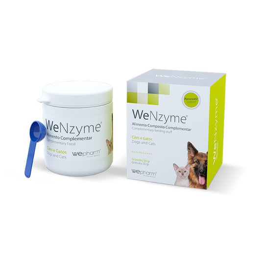 Wepharm Wenzyme Συμπλήρωμα Διατροφής Σκύλου, Γάτας με Πεπτικά Ένζυμα, Προβιοτικά 50gr