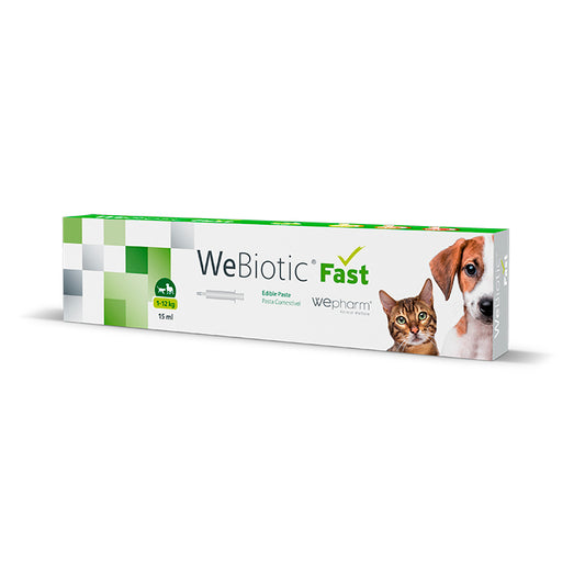 Wepharm Webiotic Fast Πάστα με Προβιοτικά για Διάρροια Γάτας, Μικρόσωμου Σκύλου 15ml