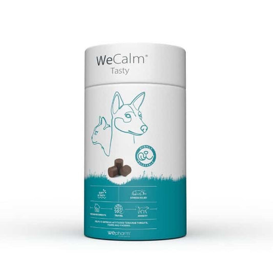 Wepharm Wecalm Tasty Soft Chews Συμπλήρωμα Διατροφής Σκύλου, Γάτας για Μείωση Στρες, Χαλάρωση 30τμχ