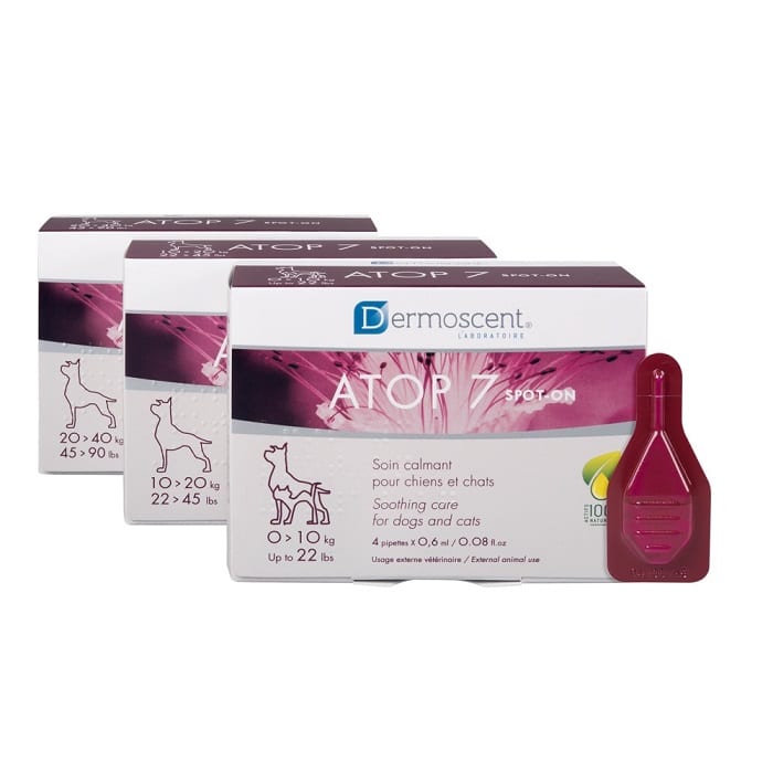 Dermoscent Atop 7 Spot on Αμπούλες για Αλλεργίες, Ατοπική Δερματίτιδα Σκύλου 20-40kg