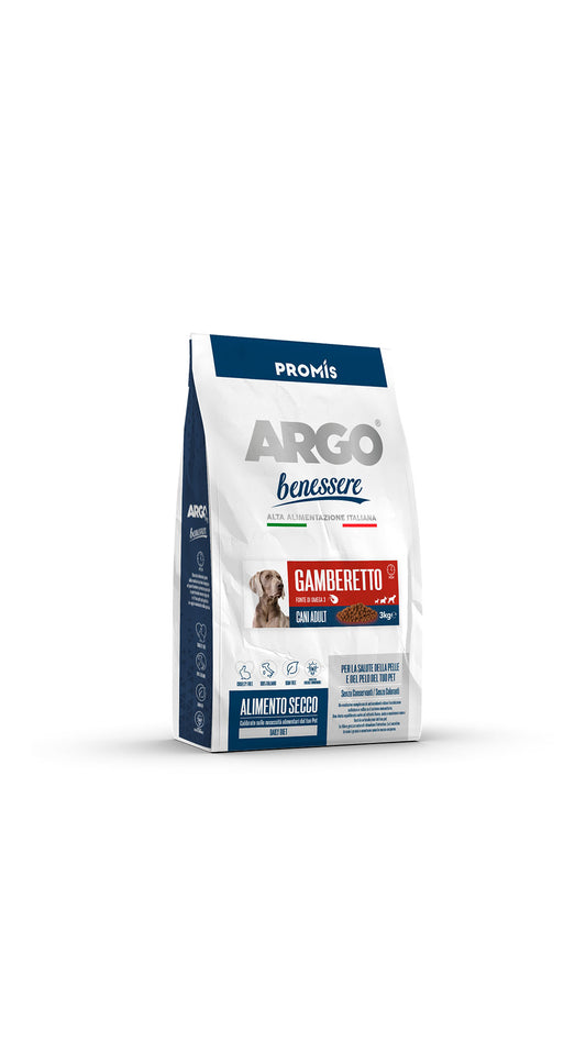 Promis Argo Benessere Premium Ξηρά Τροφή για Ενήλικους Σκύλους με Γαρίδα 3kg
