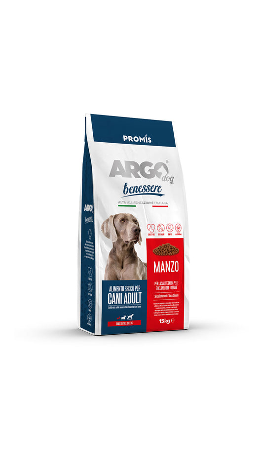 Promis Argo Benessere Premium Ξηρά Τροφή για Ενήλικους Σκύλους με Μοσχάρι 15kg