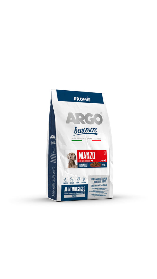 Promis Argo Benessere Premium Ξηρά Τροφή για Ενήλικους Σκύλους με Μοσχάρι 3kg