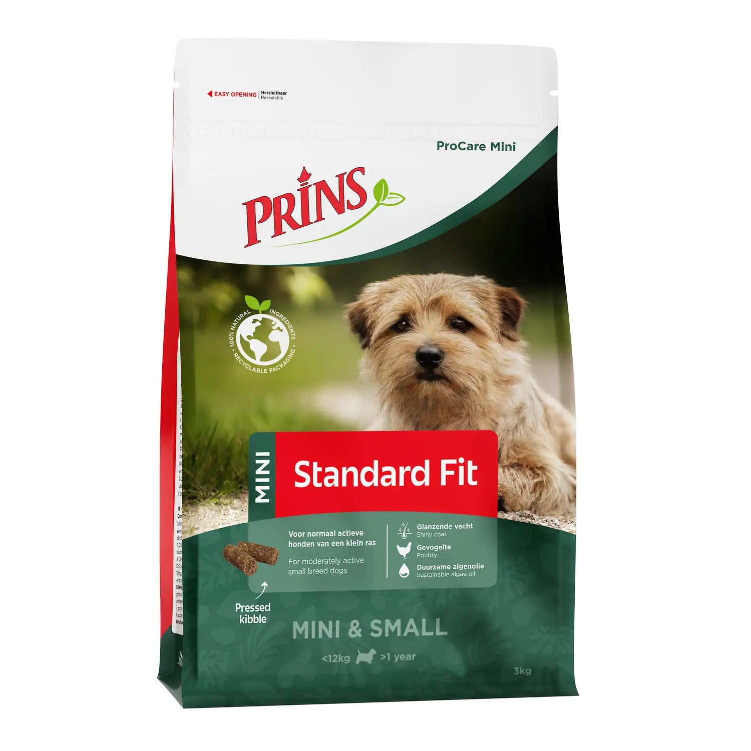 Prins Procare Mini Standard Fit Ψυχρής Έκθλιψης Ξηρά Τροφή Σκύλου 3kg