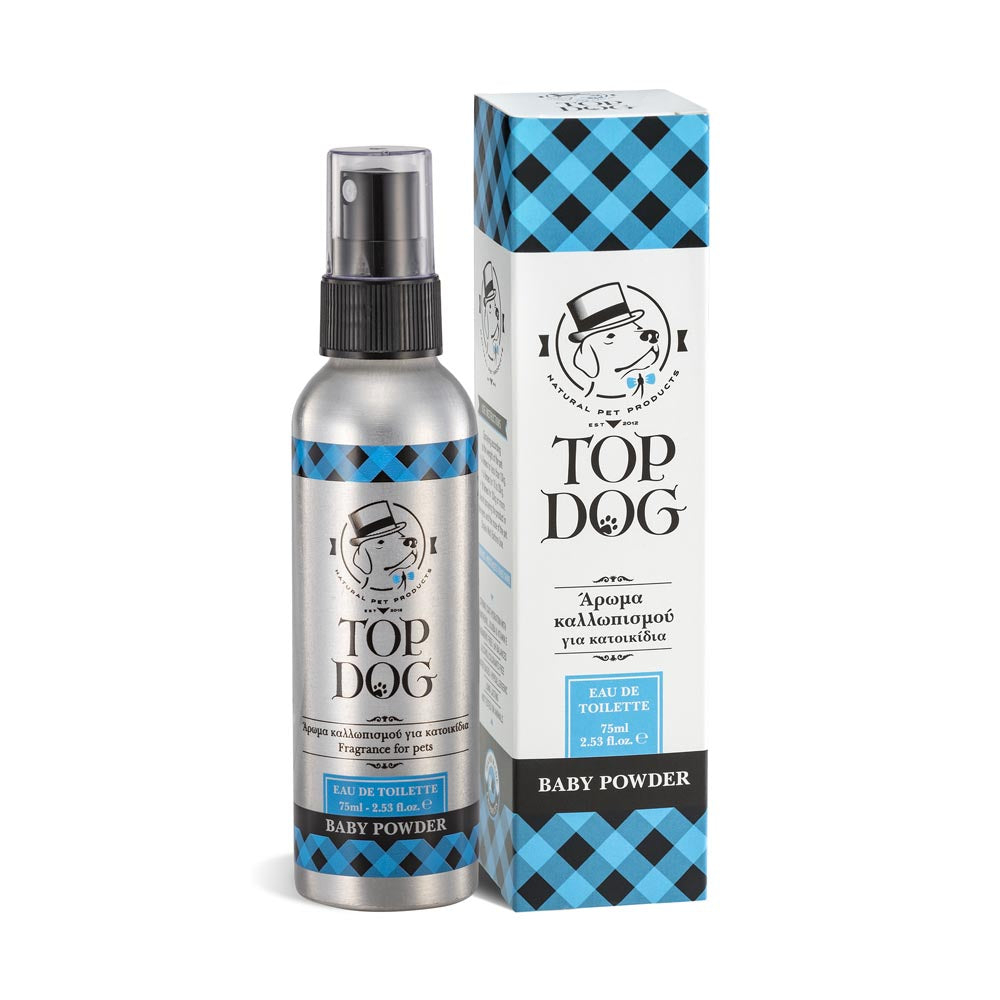 TOP DOG BABY POWDER ΑΡΩΜΑ ΚΑΛΛΩΠΙΣΜΟΥ ΣΚΥΛΟΥ ΜΕ ΕΛΑΙΟ JOJOBA 75ML