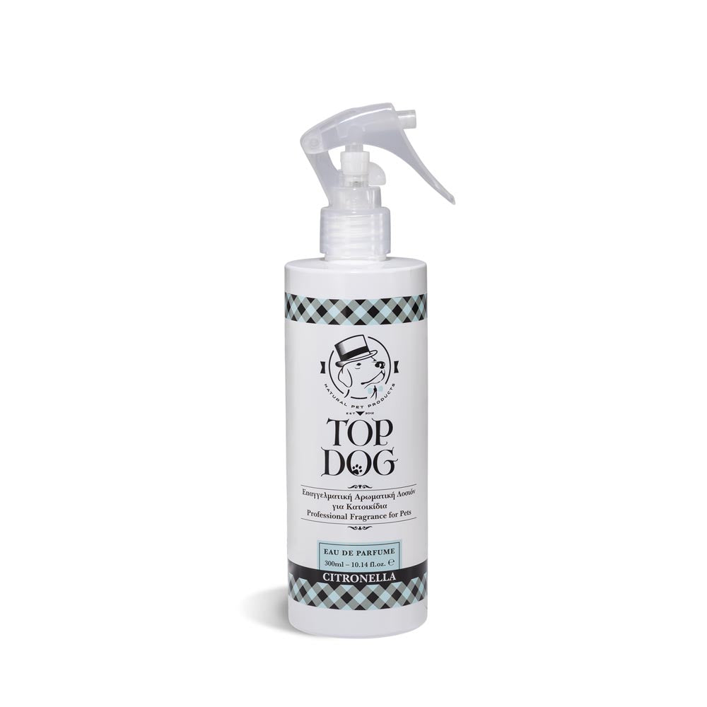 Top Dog Αντιπαρασιτική Αρωματική Λοσιόν Σκύλου με Σιτρονέλα, Αιθέρια Έλαια 75ml
