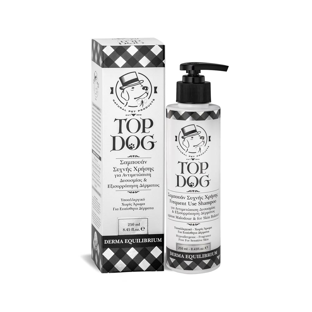 TOP DOG DERMA EQUILIBRIUM ΥΠΟΑΛΛΕΡΓΙΚΟ, ΑΝΤΙΒΑΚΤΗΡΙΔΙΑΚΟ ΣΑΜΠΟΥΑΝ ΣΚΥΛΟΥ 250ML