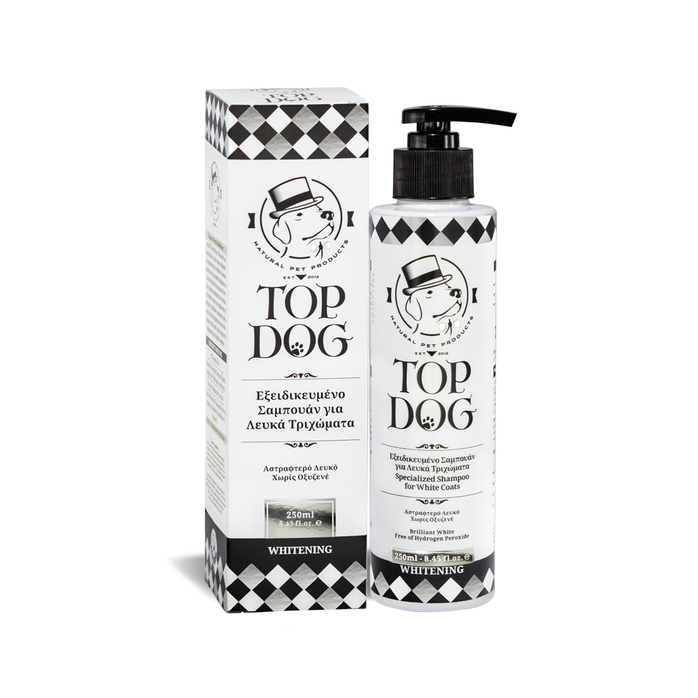 Top Dog Whitening Σαμπουάν Σκύλου για Ενίσχυση Λευκού Τριχώματος 250ml
